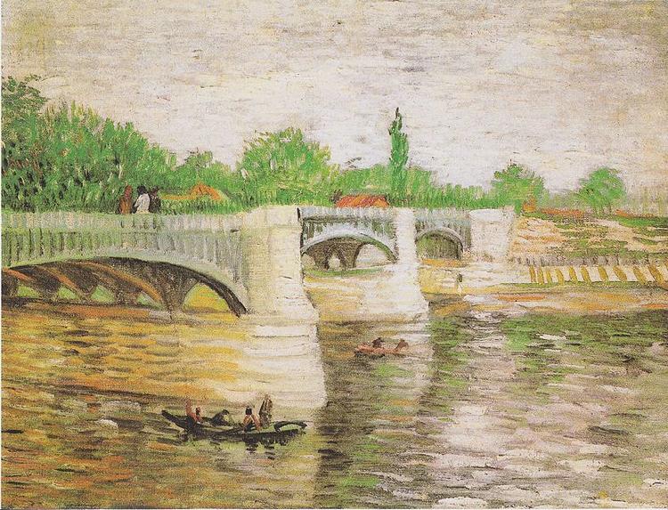 Vincent Van Gogh Die Seine with Pont de la Grande Jatte Germany oil painting art